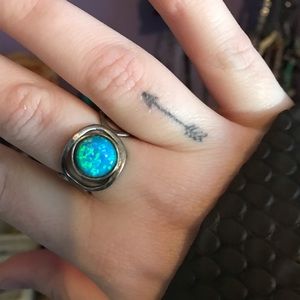 Sterling Silver Opal Ring
